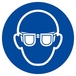 PANNEAU LUNETTES DE PROTECTION OBLIGATOIRES Ø180MM TALIAPLAST - 627501