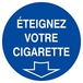 PANNEAU ETEIGNEZ VOTRE CIGARETTE Ø180MM TALIAPLAST - 627519