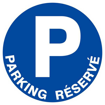 PANNEAU PARKING RESERVE Ø180MM TALIAPLAST - 627522