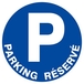 PANNEAU PARKING RESERVE Ø180MM TALIAPLAST - 627522