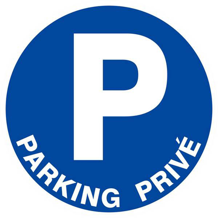 PANNEAU PARKING PRIVE Ø180MM TALIAPLAST - 627527