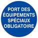 Panneau rigide PORT DES EQUIPEMENTS SPECIAUX OBLIGATOIRE Ø180MM TALIAPLAST - 627533