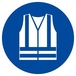 PANNEAU GILET DE SECURITE HAUTE VISIBILITE OBLIGAT. Ø180MM TALIAPLAST - 627543