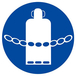 PANNEAU CHAINES BOUTEILLES DE GAZ OBLIGATOIRES Ø180MM TALIAPLAST - 627563