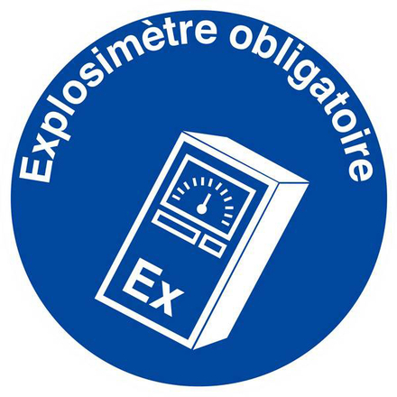 PANNEAU EXPLOSIMETRE OBLIGATOIRE Ø180MM TALIAPLAST - 627571