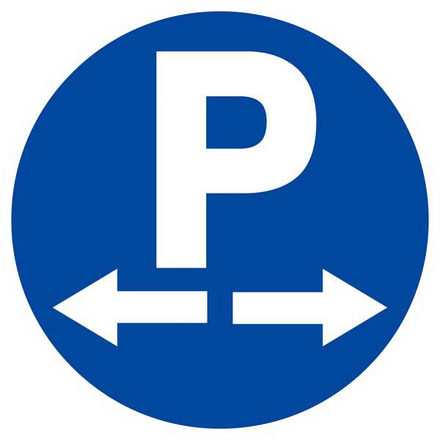 PANNEAU PARKING DANS LES DEUX SENS Ø180MM TALIAPLAST - 627575