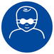 Panneau rigide PROTECTION OPAQUE DES YEUX OBLIGAT. P/ ENFANTS D.180mm TALIAPLAST - 627596