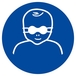 Panneau rigide PROTECTION OPAQUE DES YEUX OBLIGAT. P/ ENFANTS D.180mm TALIAPLAST - 627596