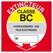 PANNEAU EXTINCTEUR CLASSE BC 200X200MM TALIAPLAST - 628117