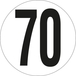VEHICULES LIMITES A 70KM/H ADHESIF D.200mm TALIAPLAST - 628212
