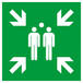PANNEAU POINT DE RASSEMBLEMENT APRES EVACUATION 200X200MM TALIAPLAST - 628403