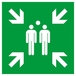 PANNEAU POINT DE RASSEMBLEMENT APRES EVACUATION 200X200MM TALIAPLAST - 628403