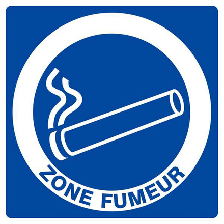 PANNEAU ZONE FUMEUR 200X200MM TALIAPLAST - 628605