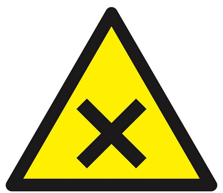 PANNEAU DANGER MATIERES NOCIVES OU IRRITANTES 300X300X300MM TALIAPLAST - 629314