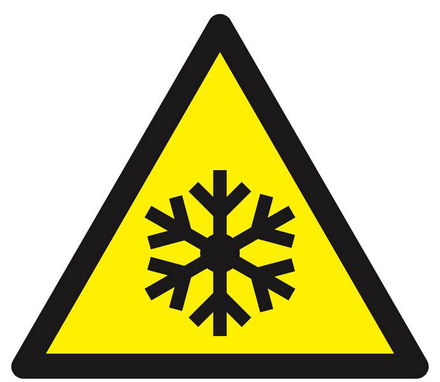 DANGER, BASSES TEMPERATURES COND° DE GEL 300X300X300mm TALIAPLAST - 629315