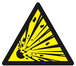 PANNEAU DANGER, MATIERES EXPLOSIVES 300X300X300MM TALIAPLAST - 629318
