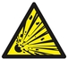 PANNEAU DANGER, MATIERES EXPLOSIVES 300X300X300MM TALIAPLAST - 629318