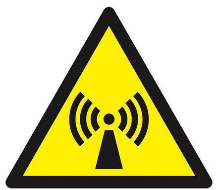 Panneau rigide DANGER, RADIATIONS NON IONISANTES 300X300X300MM TALIAPLAST - 629320