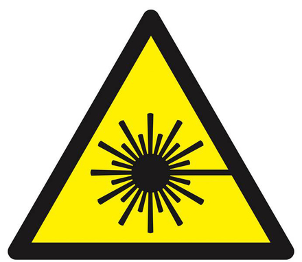 PANNEAU DANGER, RAYONNEMENT LASER 300X300X300MM TALIAPLAST - 629321