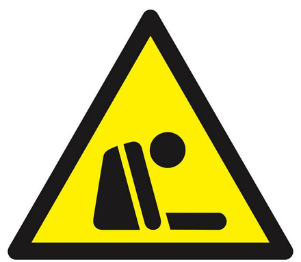 PANNEAU DANGER RISQUE D'ASPHYXIE 300X300X300MM TALIAPLAST - 629322