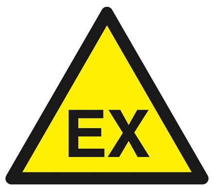 PANNEAU DANGER ATMOSPHERE EXPLOSIVE 300X300X300MM TALIAPLAST - 629327