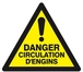 PANNEAU DANGER CIRCULATION D'ENGINS 300X300X300MM TALIAPLAST - 629331