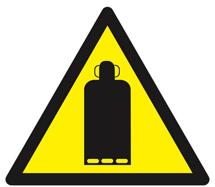 PANNEAU DANGER BOUTEILLE DE GAZ 300X300X300MM TALIAPLAST - 629336