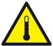 PANNEAU DANGER HAUTE TEMPERATURE 300X300X300MM TALIAPLAST - 629341