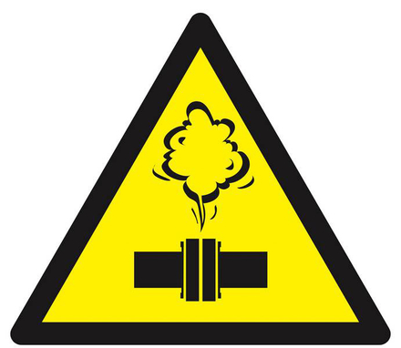 PANNEAU DANGER VAPEUR CHAUDE 300X300X300MM TALIAPLAST - 629345
