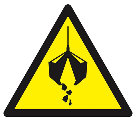 PANNEAU DANGER ENGIN DE LEVAGE 300X300X300MM TALIAPLAST - 629349