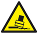 PANNEAU DANGER RISQUE DE BASCULEMENT 300X300X300MM TALIAPLAST - 629352