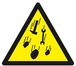PANNEAU DANGER RISQUE DE CHUTE DE MATERIEL 300X300X300MM TALIAPLAST - 629354