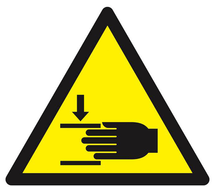 Panneau rigide DANGER, ECRASEMENT DES MAINS 300X300X300MM TALIAPLAST - 629357
