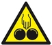 PANNEAU DANGER D'ECRASEMENT SOUS CYLINDRE 300X300X300MM TALIAPLAST - 629359