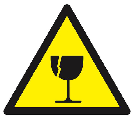PANNEAU DANGER FRAGILE 300X300X300MM TALIAPLAST - 629365