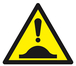 PANNEAU DANGER DOS D'ANE 100X100X100MM TALIAPLAST - 629901