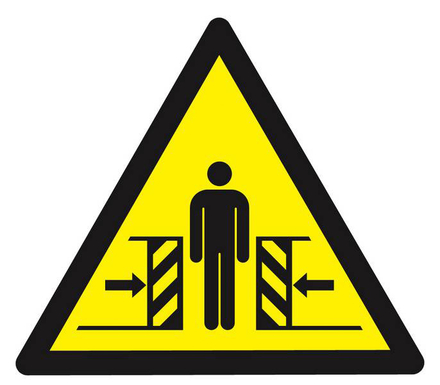 PANNEAU DANGER, ECRASEMENT 100X100X100MM TALIAPLAST - 629902