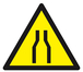 Panneau rigide DANGER RETRECISSEMENT 100X100X100MM TALIAPLAST - 629913