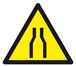 Panneau rigide DANGER RETRECISSEMENT 100X100X100MM TALIAPLAST - 629913