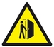 PANNEAU DANGER ATTENTION A L'OUVERTURE DE PORTE 100X100X100MM TALIAPLAST - 629918