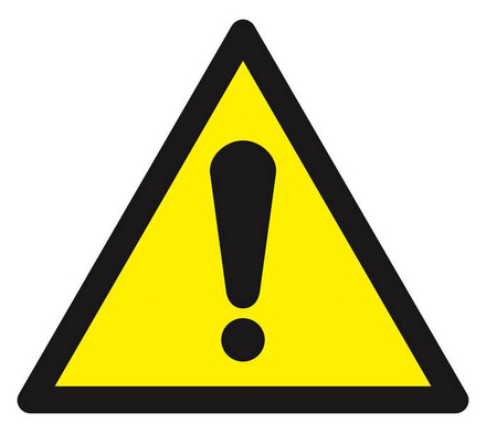 PANNEAU DANGER, SIGNAL GENERAL 100X100X100MM TALIAPLAST - 629931