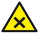 PANNEAU DANGER MATIERES NOCIVES OU IRRITANTES 100X100X100MM TALIAPLAST - 629933