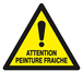 PANNEAU ATTENTION PEINTURE FRAICHE 100X100X100MM TALIAPLAST - 629936