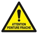 PANNEAU ATTENTION PEINTURE FRAICHE 100X100X100MM TALIAPLAST - 629936