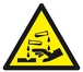 Panneau rigide DANGER, SUBSTANCES CORROSIVES 100X100X100MM TALIAPLAST - 629940