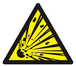 PANNEAU DANGER, MATIERES EXPLOSIVES 100X100X100MM TALIAPLAST - 629946