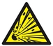 PANNEAU DANGER, MATIERES EXPLOSIVES 100X100X100MM TALIAPLAST - 629946