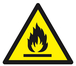 Panneau rigide DANGER, MATIERES INFLAMMABLES 100X100X100MM TALIAPLAST - 629947