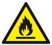 Panneau rigide DANGER, MATIERES INFLAMMABLES 100X100X100MM TALIAPLAST - 629947