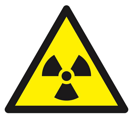 Panneau rigide DANGER MAT. RADIOACTIVES//RAD° IONISANTES 100X100X100mm TALIAPLAST - 629948